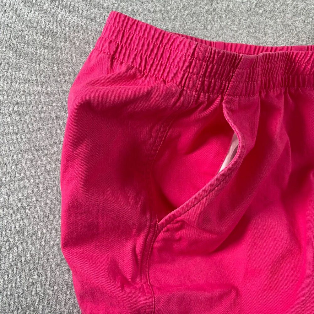 Lands’ End Women’s Shorts 16W Hot Pink Cotton Stretch Pull On Chino Mid Rise - Picture 3 of 6